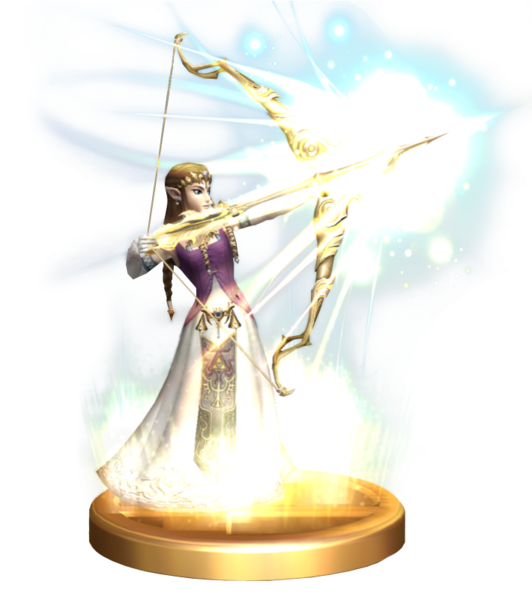 File:SSBB Light Arrow (Zelda) Trophy Model.png