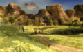 Kakariko Gorge, a portion of Hyrule Field from Twilight Princess