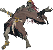 A model of Ganondorf's mummified body.