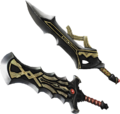 Artwork of the Swords of Despair from Hyrule Warriors