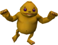 A Goron, eager to hug Link, as seen in-game