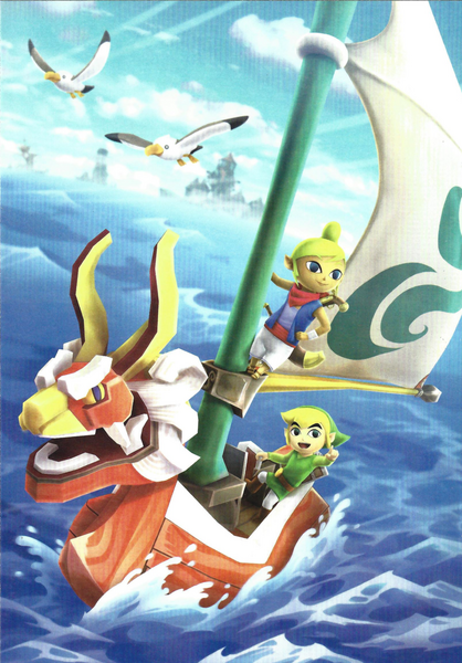 File:HWL The Wind Waker Cast Artbook Poster.png