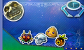 Badge catcher featuring Majora's Mask 3D Mask and Moon badges