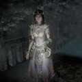 Miu dressed as Zelda from Hyrule Warriors in Fatal Frame: Maiden of Black Water