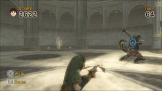 Darknut Battle screenshot from Link's Crossbow Training