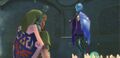 Fi appearing in the Skyview Temple from Skyward Sword