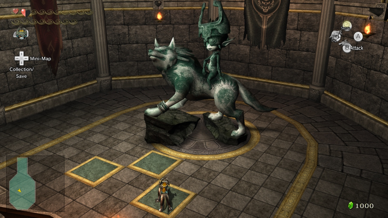 File:TPHD Wolf Link Statue.png