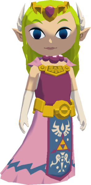 File:TWW Princess Zelda Model.png