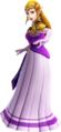 Zelda wearing the Era of the Hero of Time Robes from Ocarina of Time (DLC)