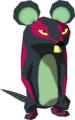 A Bombchu standing after throwing its Bomb, from The Wind Waker