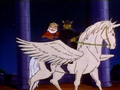 Ganon using the unicorn to capture the King