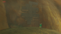 One of the Koroks found on the Great Cliffs from Breath of the Wild