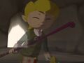 Fado's spirit appearing before the Hero of Winds at the entrance of the Wind Temple from The Wind Waker