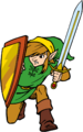 Link blocking with his Shield