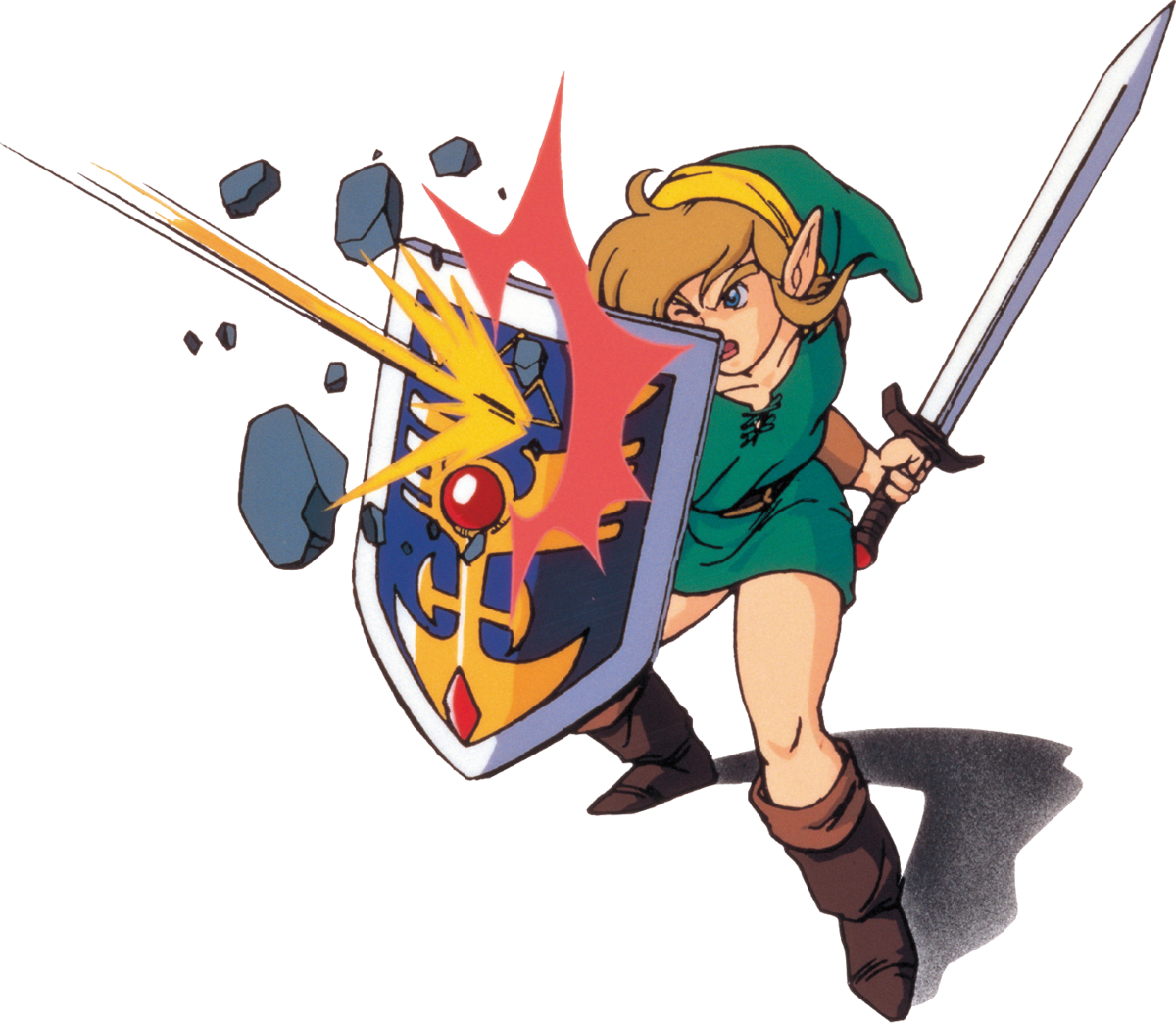 File:ALttP Link Blocking Artwork 2.png - Zelda Wiki