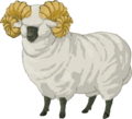 Concept art of a Highland Sheep from Breath of the Wild