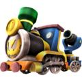 Artwork of Toon Link's Spirit Train from the Hyrule Warriors series