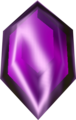Purple Rupee seen when obtained from Ocarina of Time and Majora's Mask