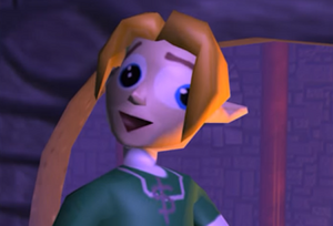 Link derping out in The Legend of Zelda: The Light of Courage Part 3