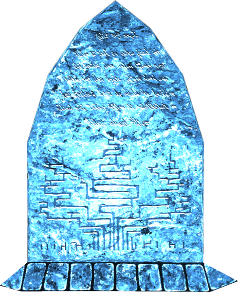 File:BotW Stone Monument Model.png