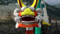 The King of Red Lions during King Daphnes' victory animation from Hyrule Warriors