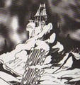 Onox's Castle as it appears in the Oracle of Seasons manga by Akira Himekawa