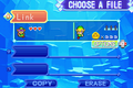 A Link to the Past & Four Swords file select screen