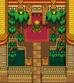 Inside the center building, with the Deku King
