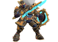 Icon of the Ancient Soldier Gear from Super Smash Bros. Ultimate, showing an Ancient Shield and an Ancient Short Sword