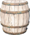 A wooden Barrel found in Shrines of Light from Tears of the Kingdom