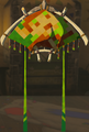 The Paraglider with the Pixel Fabric equipped from Tears of the Kingdom