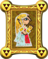 Princess Zelda trapped in a painting