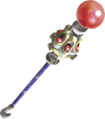 Render of the Fire Rod from Hyrule Warriors