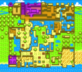 Map of Holodrum from Oracle of Seasons