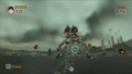 Stallord firing flaming rocks toward Link