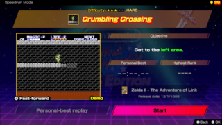 Crumbling Crossing screenshot from Nintendo World Championships: NES Edition