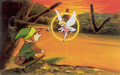 Artwork of Link with a Fairy