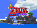 The Japanese Title Screen of The Wind Waker