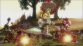 Agitha wielding the Incandescent Parasol from Hyrule Warriors: Definitive Edition