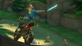 Link wielding the Guardian Sword++ from Mario Kart 8