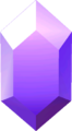 A Purple Rupee as seen in-game from A Link Between Worlds