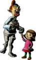 Artwork of Pamela and her Father from Majora's Mask