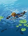 Link swimming