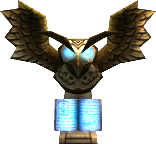 File:MM3D Owl Statue Model.png