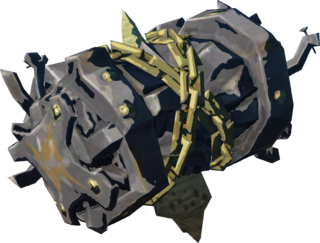 Black Hinox Horn model from Tears of the Kingdom