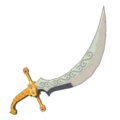 Icon for the Moonlight Scimitar from Hyrule Warriors: Age of Calamity