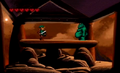 Link fighting Glutko inside the Shrine of Koridai