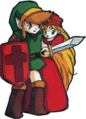 Princess Zelda with Link