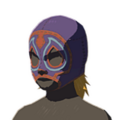 Icon of a Radiant Mask with Purple Dye