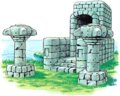Artwork of the Swamp Palace from The Legend of Zelda: A Link to the Past—Nintendo Player's Guide by Nintendo of America